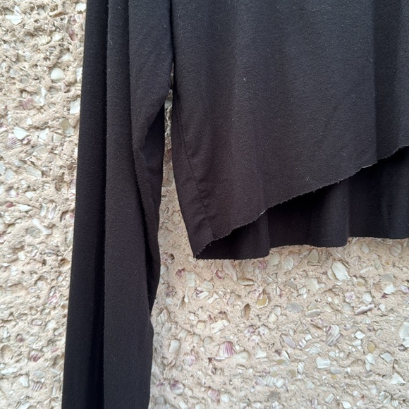 Aviator Nation Cropped Black Logo Tee - Picture 4 of 6